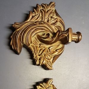 Set of 2 handcrafted Wood candela wall sconces